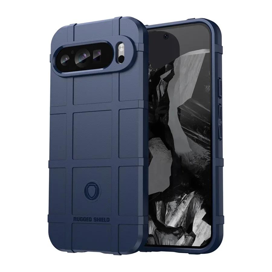 Robuste Hybrid-Panzerung Rutschfeste Textur Mattes Case Für Google Pixel 10 9 Pro XL 8 7A TPU Vier-Ecken Stoßfest Puffer Schutzhülle