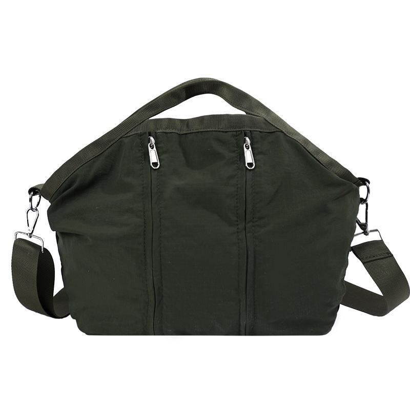 Wasserdichte Nylon-Tragetasche für Damen, große Kapazität, Umhänge-Crossbody-Handtasche mit Reißverschluss