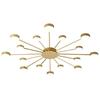LED Chandelier with Built-in Light Source, Gold Black Modern Ceiling Lamp, 6/8/10 Heads Spider Pendant Lighting Fixture for Home Living Room