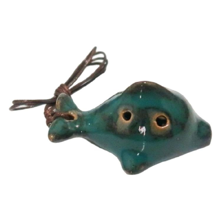 Miniature 6 Hole Ceramic Ocarina Light weight Compacts Ceramic Ocarina With Wax Cord For Outdoor Playing