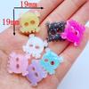 10Pcs New Cute Mini Halloween Skull Series Flat Back Resin Cabochons Scrapbooking DIY Jewelry Craft Decoration Accessories
