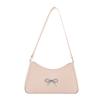 Bow large capacity spring new casual solid color retro simple trendy fashion shoulder armpit bag