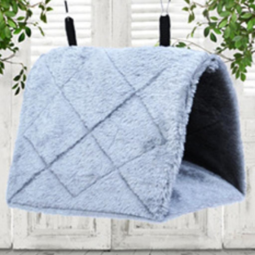Warm Bird Parrot Nest Soft Plush Bird Parrot Hammock Warm Hanging Bed For Pet Cave Cage Hut Tent Toy House for Small Animals