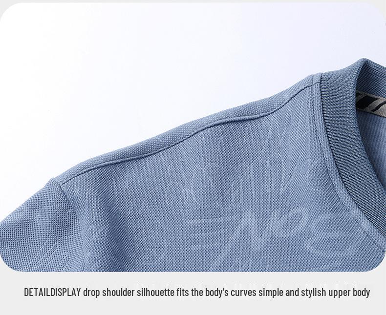 Spring/Autumn 2024 Men's Japanese Style Round Neck Hoodie - Trendy, High Quality, Versatile, Loose Casual Fashion Top.