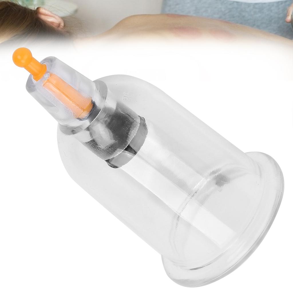 Transparente B6 Vakuumsaug-Schröpfgläser Körper Schmerzlinderung Akupunktur Massage Schröpfzubehör