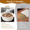 50 Pcs Muslin Drawstring Bags Reble Tea Bags Natural Cotton Unbleached Small Cheese Cloth Bag for Cooking Straining Soup Sachet Coffee Tea Brew Spice