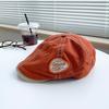 Y2k Newsboy Flat Cap Embroidery Beret Adjustable Retro Artist Hat  Spring Summer