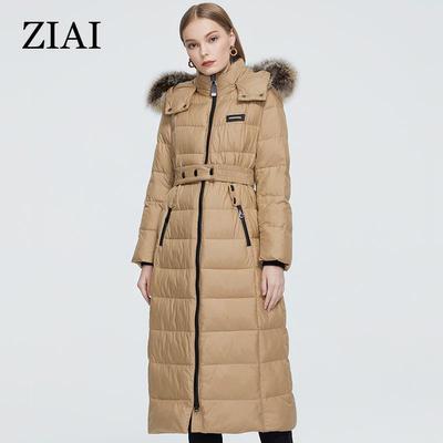 Winter Long Jacket Fur Hooded Cotton Coat Fashion Windproof