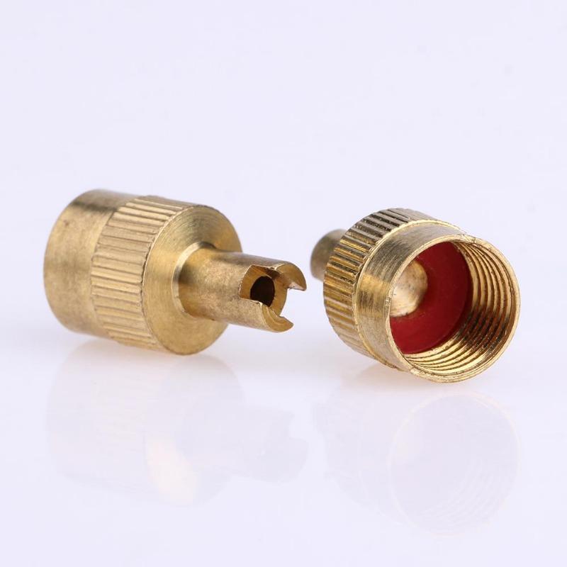 Motorcyle Car Slotted Head Valve Stem Caps Full Copper Slotted Head Stem Cover with Core Removal Tool Wheel Tire Valve Stem Cap Stem Caps1