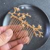 Luxus-Metallblatt-Haarkämme für Damen Hochzeits-Braut-Haarschmuck Mode Seiten-Haarklammern Anstecknadeln Braut-Haarschmuck