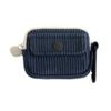 Cute Solid Color Earphone Storage Bag Multi Layer Corduroy Coin Purse Multifunctional with Zipper Storage Bag Daily Use