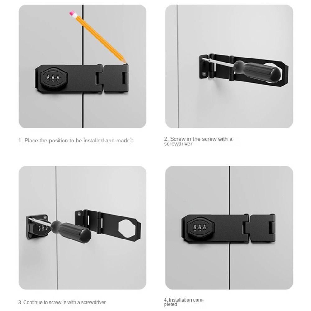 Zinc Alloy Combination Coded Lock 3 Digit Coded Coded Lock New Cabinet Password Locks  Drawer