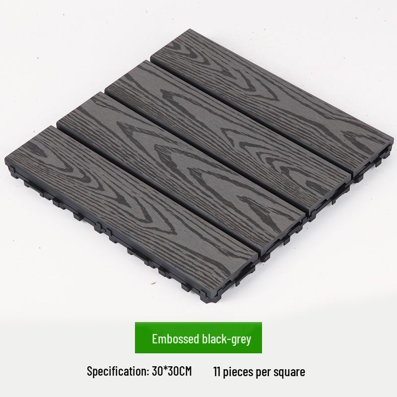 Waterproof WPC Balcony & Garden Flooring - Easy Snap-On, Anti-Corrosion, Ideal for Outdoors & Indoors.