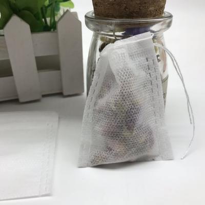 Disposable PP Non Woven Tea Infuser String Flower Tea Packing Filter Pouch 7x9cm for Home Commercial Use Empty Beverages Tea Bag