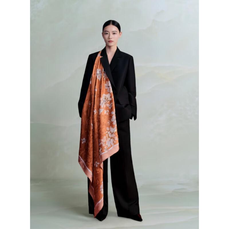 Wensli Double-Sided Mulberry Silk Scarf - Osmanthus Scented Wind