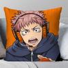 Square YYuji Itadori Pillow Cover JJujutsu Kaisen Theme for Game Room Sofas and Anime Collectors Showcase Spaces