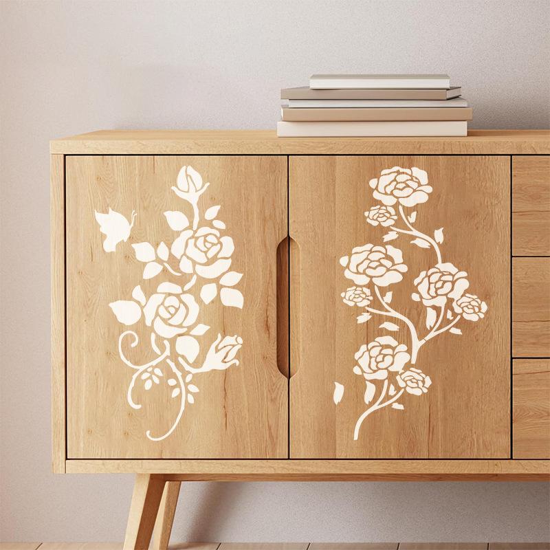 Original, 6 Pieces/set, Flower Painting Template, Flower Painting Template, School Painting Template, Flower Theme, DIY Painting Tool