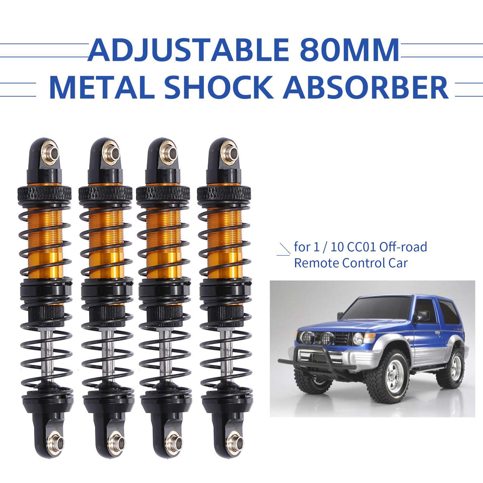 

4pcs Adjustable 70mm Metal Shock Absorber Damper for 1 10 CC01 Remote Control Crawler Off road Car
