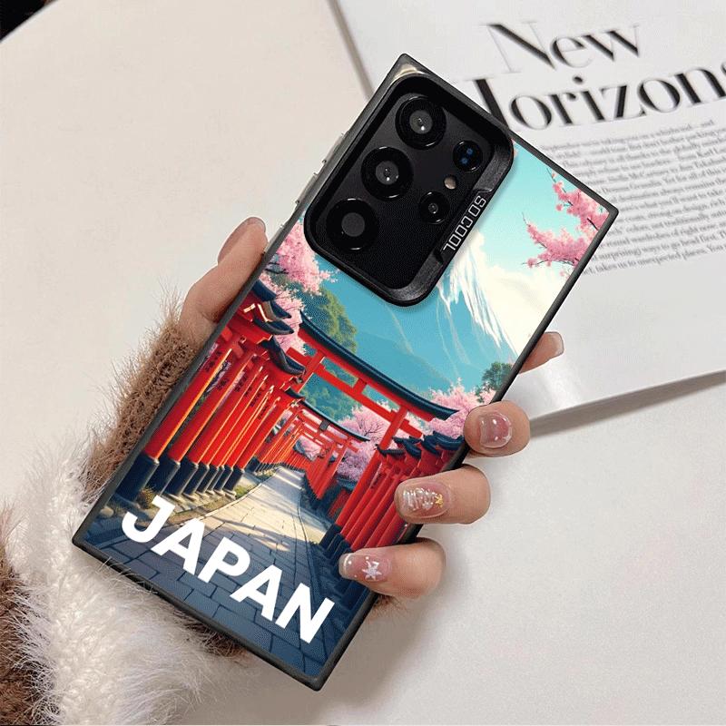 Osaka Tokyo Japan Scenery Soft Phone Case for Samsung Galaxy S24 S25 FE S26 Edge S23 Ultra S22 Plus S21 + Shockproof Cover Back
