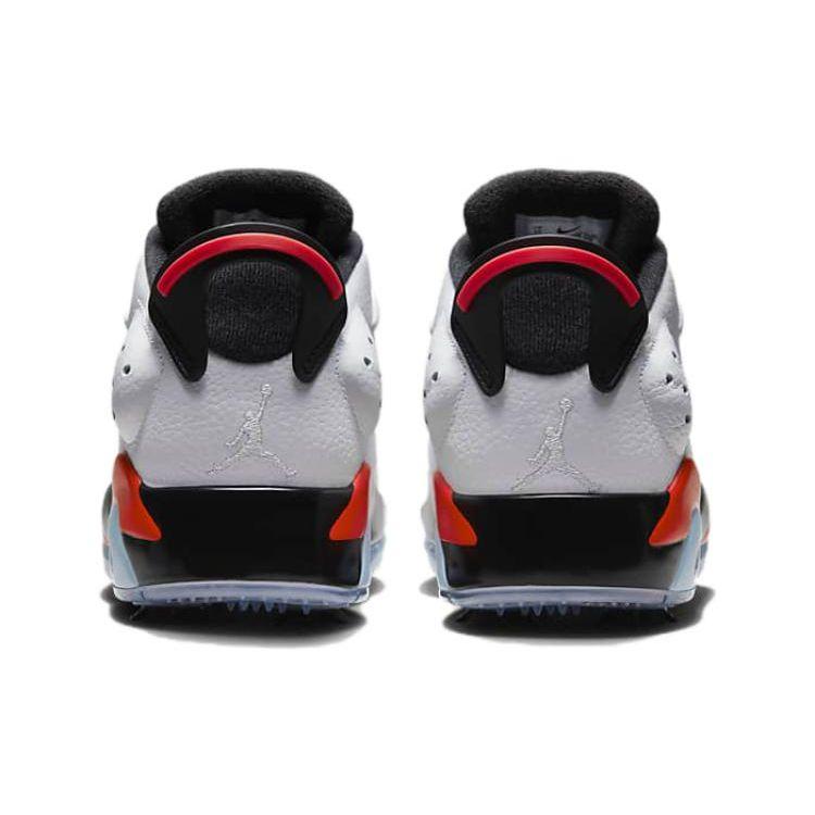 Air Jordan 6 Retro Low Golf White Infrared Unisex Sneakers Infrared-23 Black DV1376-106
