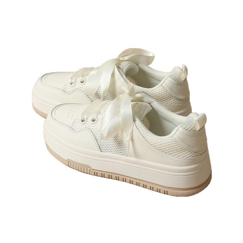 Korean version breathable board shoes women's shoes autumn 2025 new little white shoes soft sole breathable thick sole versatile casual sports shoes