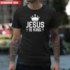 Jesus Is King T-Shirt Printed 100% Cotton Christian Worship Christmas Easter Tee