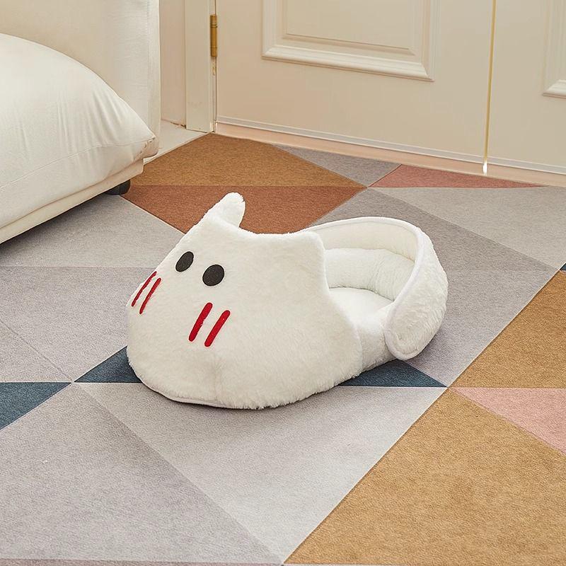 

Mimi Princess Style Warm Semi-Enclosed Pet Bed for Cats and Small Dogs M size 50*34*21cm (for cats under 12 catty)