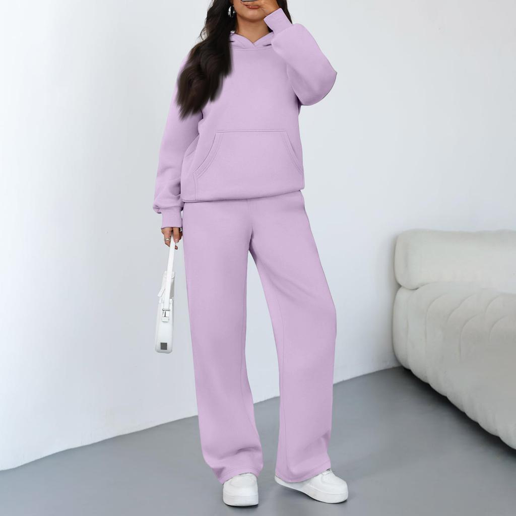 Damen Lässiger Warmer Hoodie Lässige Hose Wintersportanzug