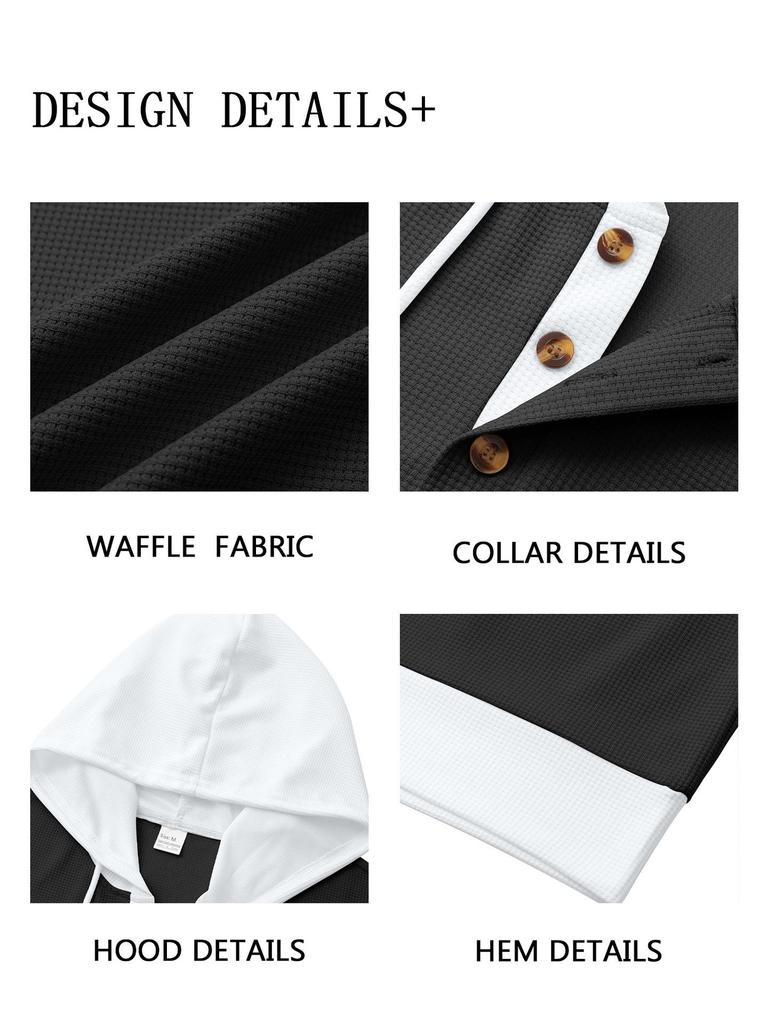 Men's Waffle Hoodie & Casual Long Pants Set - Trendy Spring/Autumn