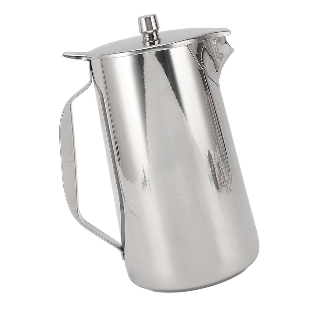 Stainless Steel Water Pitcher 1.8L Large Capacity Cold Water Kettle with Lid Thickened Beverage