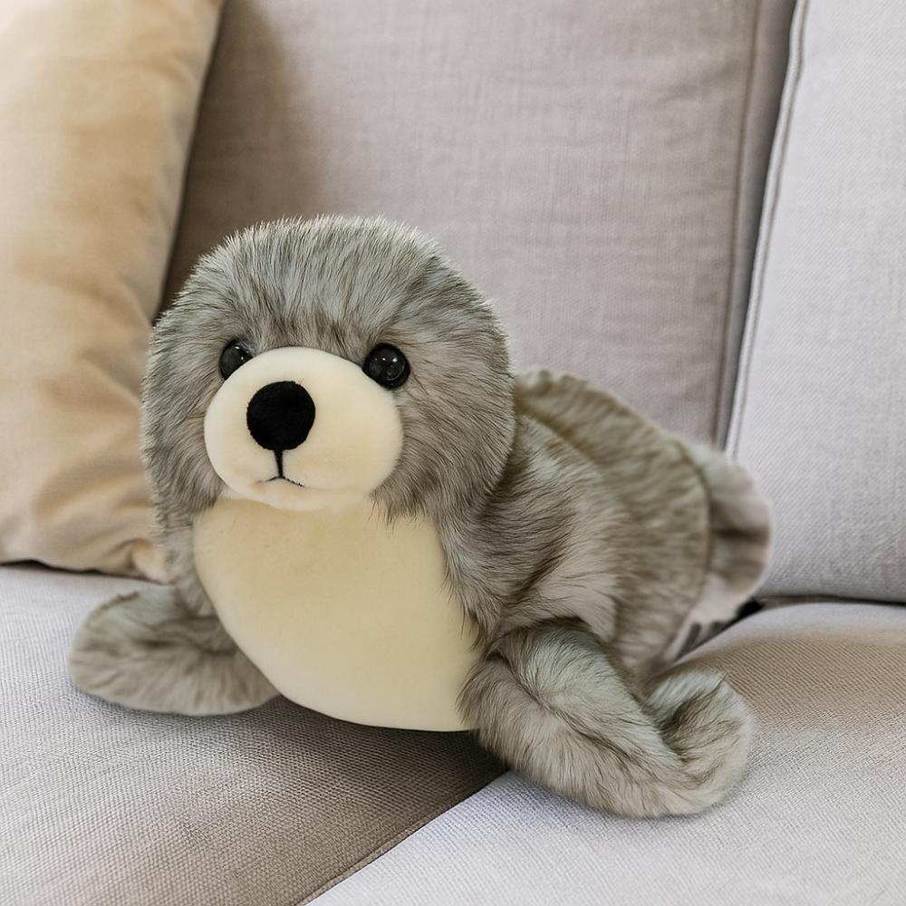 Soft Sea World Animal Stuffed Dolls Fluffy Seal Stuffed Animal  Birthday Parties