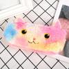 Plush Pencil Case Pouch Cute Cat Laser Color High Capacity Kids Students Office Supplies Round Eye