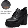 New Women Pumps Shoes Size 32-43 Deep Mouth  Women Oxfords Fall Winter Plush Thick High Heel Shoes Platform Pumps Office