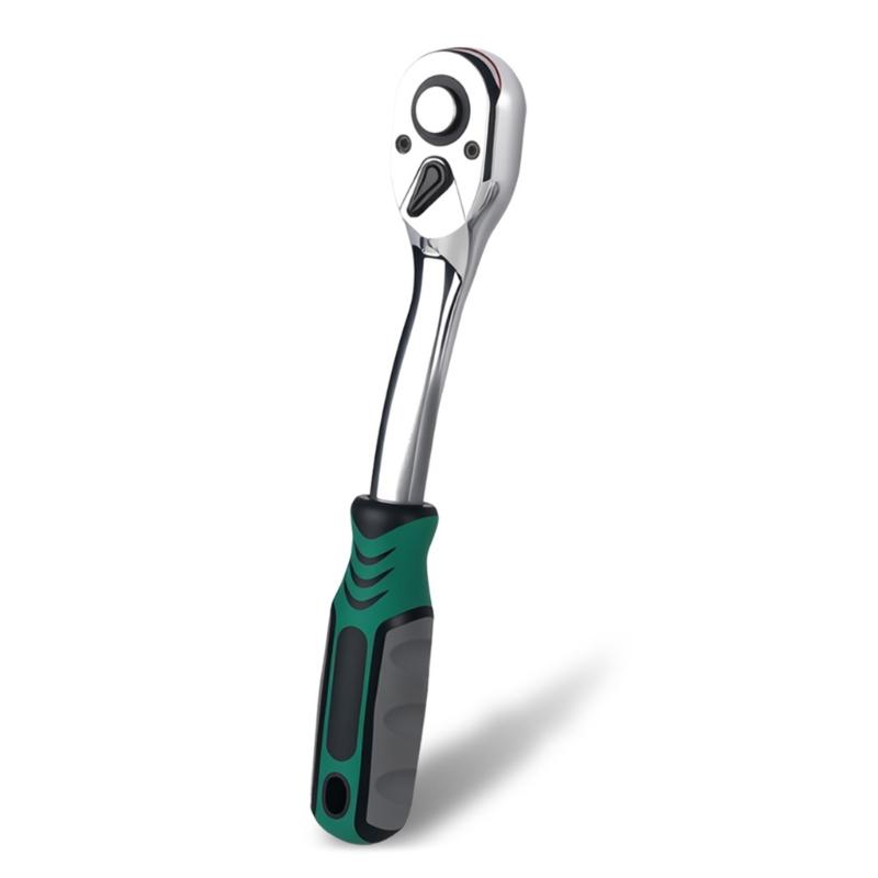 Professional Ratcheting Socket Wrench With 72Teeth Mechanism Spanner Hexagonal Head Durability Alloy Steel For Mechanics