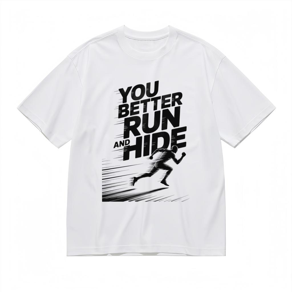 Women's Fashion Comfortable Classic T-Shirt Mens Womens Tees Top Runner Silhouette Design Cotton Tee