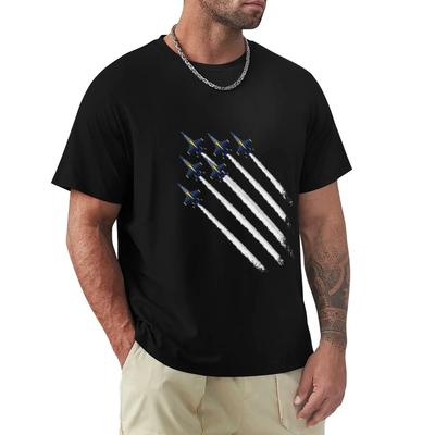 Flyby Blue Angels Pilotes Avions Volant en Formation T-shirt t-shirts t-shirts graphiques top d'été t-shirts graphiques homme grande taille