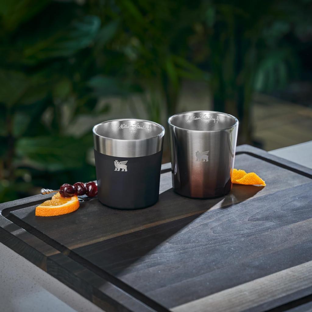 STANLEY Rocks Glass 180ml Foundry Black Cold Storage Sturdy Ice Premium Gift Dishwasher Safe Warranty Japanese (Genuine Product)