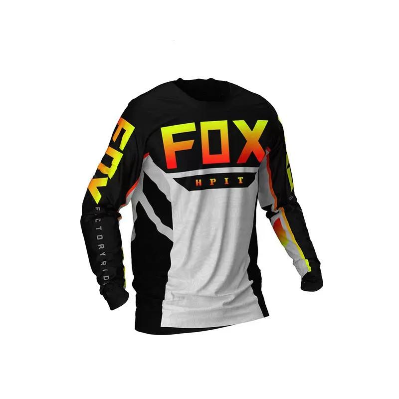 Mens Long Sleeve Cycling Jersey Breathable Quick Dry Mountain Bike Road Trail Riding Shirt