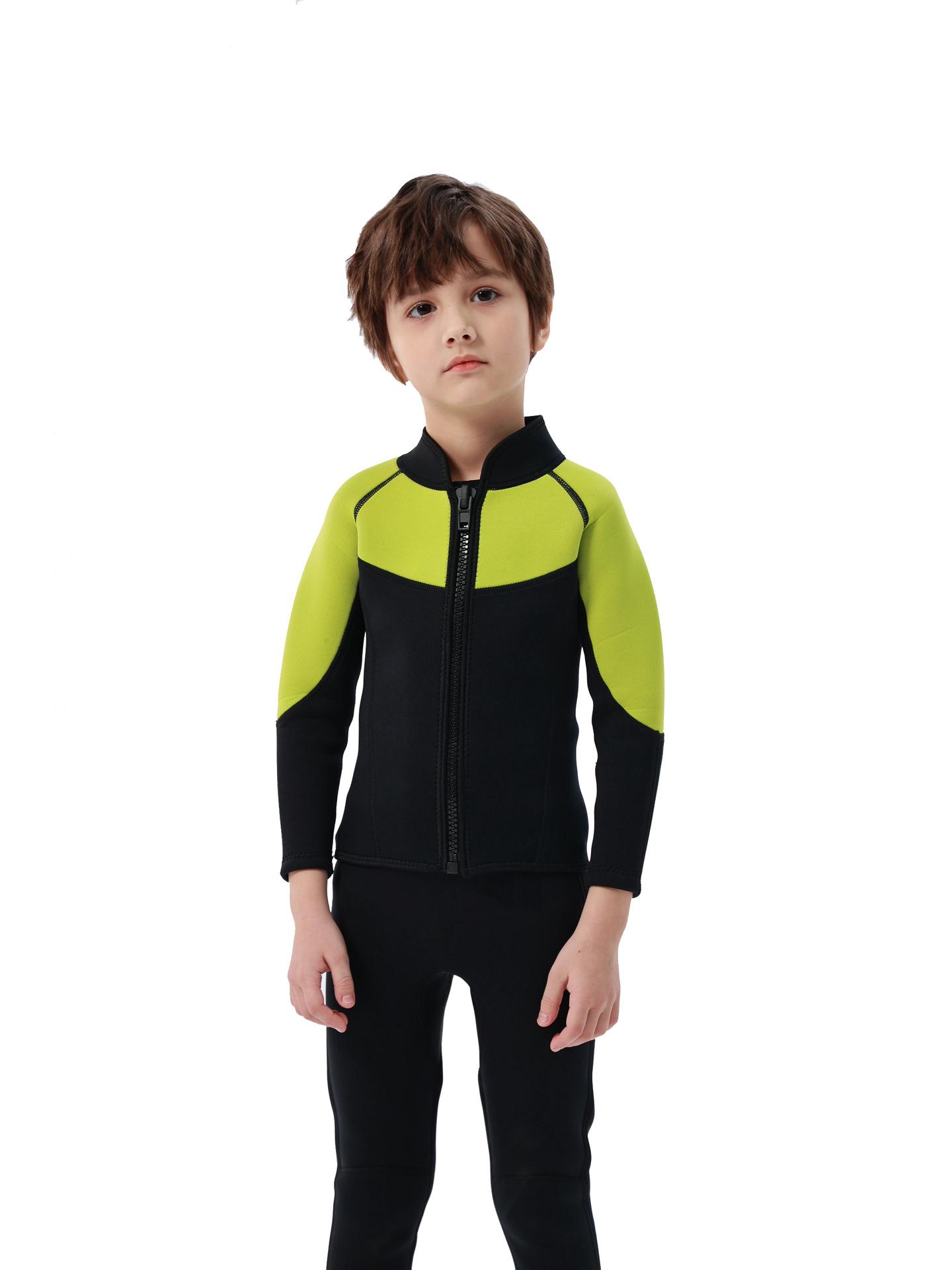 

Дитячий двосекційний гідрокостюм для снорклінгу та плавання, товщиною 3 мм – Легко одягати, зберігає тепло, для всіх статей Size 4 (95-115cm / 14-18kg)