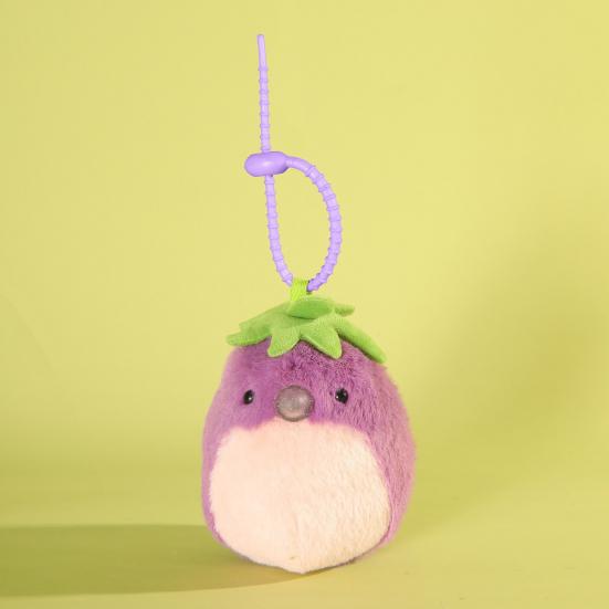 Vegetable Plush Toy Keychain Soft Squeezable Stuffed Animal Keychain Stress Relief Fidget