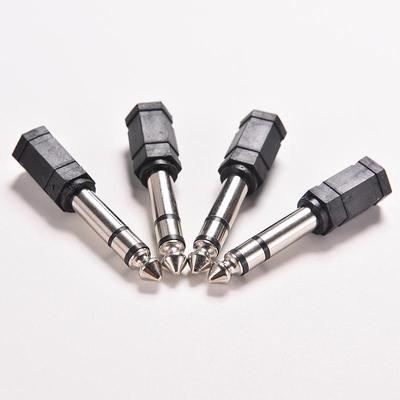 1 יחידות 6.5 מ"מ 1/4 זכר ל- 3.5 מ"מ 1/8 נקבה סטריאו אודיו מיקרופון תקע מתאם מיני שקע