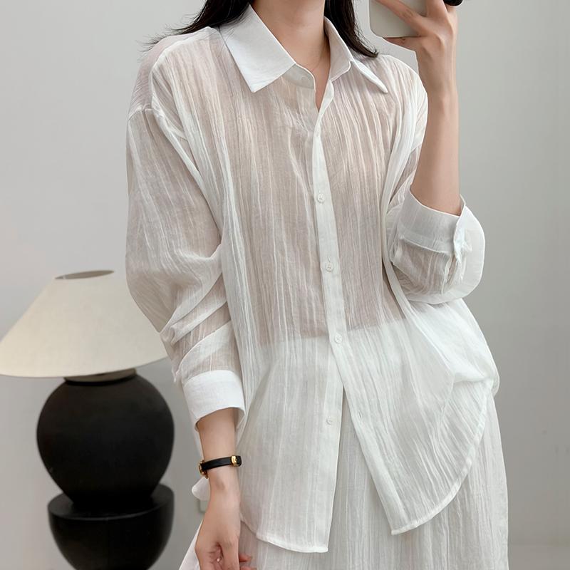 DIMANAF 2026 Summer New Plus Size Women Blouse Shirt Vintage Loose Cotton Linen Casual Lady Tops Button Solid