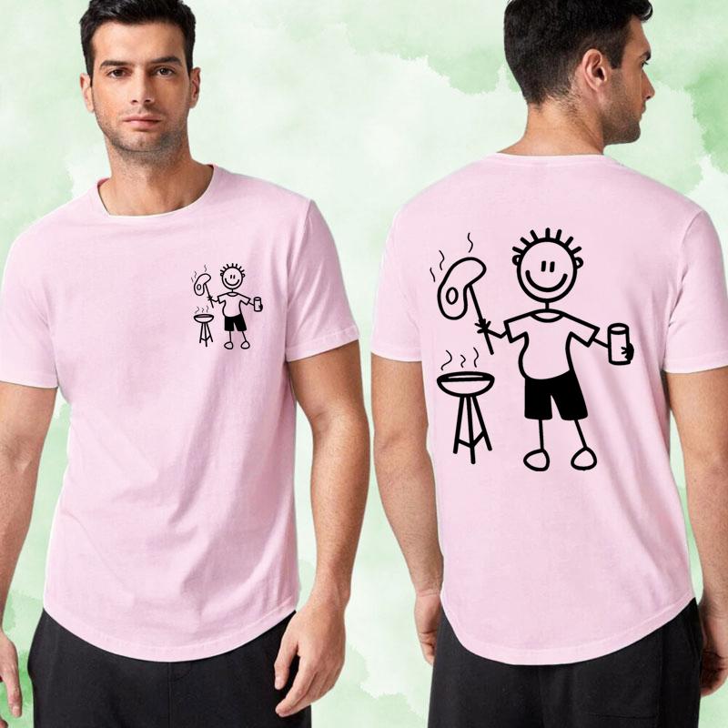 Funny Bbq Shirt For Unisex Harajuku Fashion Streetwear Tshirts Grilling Graphic Tee Cotton Crew Neck Short Sleeve Unisex Clothing