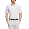 adidas SHORT SLEEVE RIBBED Polo Shirt Men's White JE7132