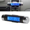 Car  Meter, 2 In1 Car Digital  Meter Outdoor Temperature Gauge Indoor  Meter Stable Black Dashboard Blue Backlight Calendar Clock Temp
