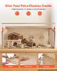 VEVOR Wooden Hamster Cage 1220 x 510 x 510 mm 270 degrees Viewing Hamster Habitat, Chewproof Acrylic Small Animal Cage with Openable Top