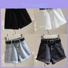 Classic Denim Shorts For Women High Waist Loose Fit Casual Summer