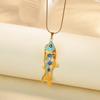 3D Charms Fish Pendant Necklace Elegant Marine Life Necklace Gift Enamel Ocean Necklace  Daily