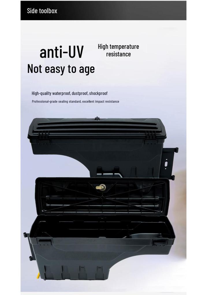 Nissan Titan 2016-2018 Trunk Tool Storage Box, Rotating Bed Side Box