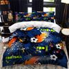 Football Bedding Set For Teen Boys Room Decor Ball Sport Duvet Cover Set Microfiber Soccer Game Comforter Cover Twin King Size